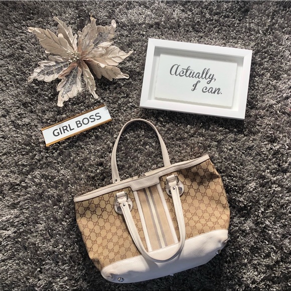 Gucci Handbags - Gucci | Large Tote | White Purse